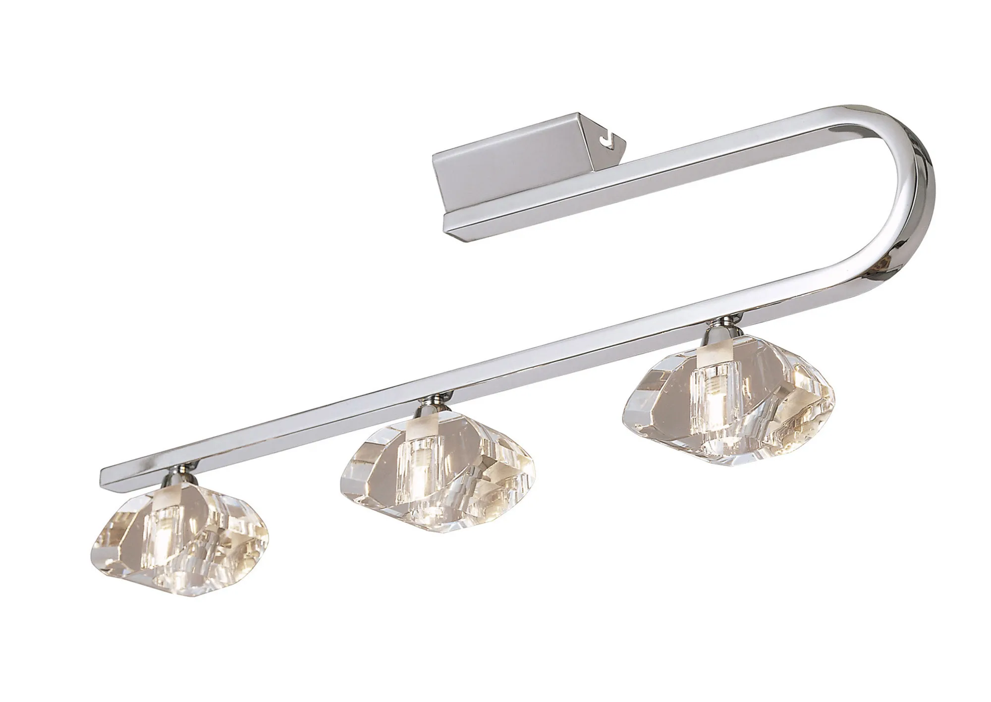 M0421  Alfa Crystal Ceiling Linear Bar 3 Light